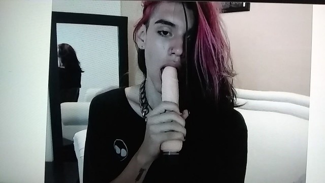 Beautiful latin femboi webcam tease