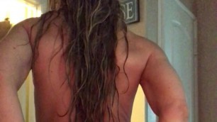 Nicole Aniston masturbates after a shower