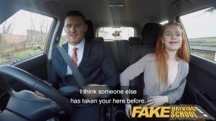 Fake Driving School Ella Hughes Fails her Test on Purpose