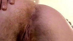 MILF Rears Her Hairy Pussy