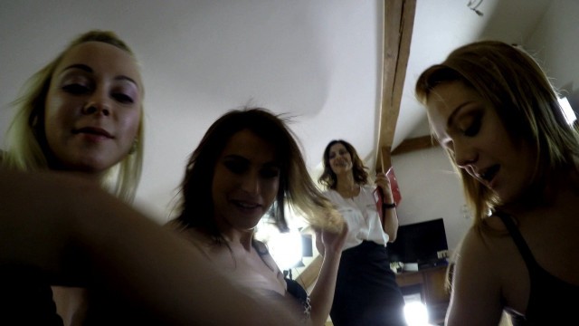 GoPro on my Head, POV Style CFNM Challenge with 4 Hot Girls