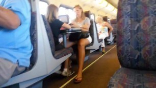 Milf I'd bang real good on the train who knew I was filming
