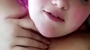 Bbw plays with pretty pink pussy